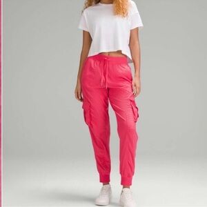 Lululemon Dance Studio Relaxed-Fit Mid-Rise Cargo Jogger In Glaze Pink Size S